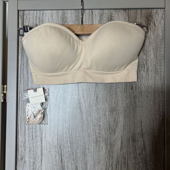 Anthropologie Yummie Bralette Small Nude Strapless NEW - Picture 1 of 6